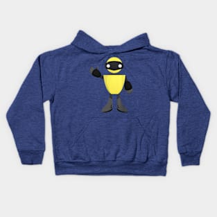 waving robot Kids Hoodie